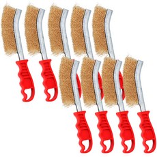 녹제거 이태리 철브러쉬 솔 쇠 철 불판 구리 철판 고기판 와이어 보니테디, 9개, 레드