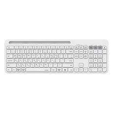 아이노트 멀티커넥트 무선 블루투스 5.0 일반형 키보드, 화이트, K608RB, 제조사축