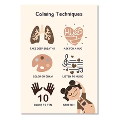 쿠쿠스토어 어린이 교육 포스터 및 인쇄물 보호 벽 예술 학습 알파벳 그림 놀이방 홈 장식, 07 15x20cm No Frame, 09 0