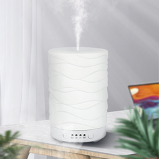 eyün香薰加濕器，精油擴香，定時加濕，舒緩乾燥，提升居家質感, 白色, D005