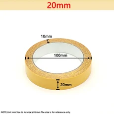 10mm-60mm 양면 접착 테이프 10meters/roll 고점도 천 베이스 그리드 Traceless 방수 섬유, 03 20mm