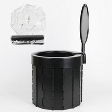 당돌 접이식 캠핑 변기 응고제+봉투 세트, 블랙, 1개