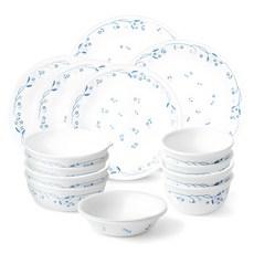 Corelle Brands 康寧餐具 Provincial Blue 4人餐具組 15件組, 混合色, 餐具 15件