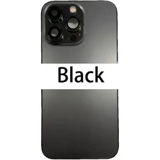 iPhone 13Pro Max용 기존 후면 하우징 커버 배터리 커버 섀시 프레임이 있는 후면 도어 SIM 트레이 선물, 01 Black
