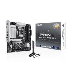 ASUS Prime B860M-A WiFi-CSM은 DDR5 PCIe 5.0 M.2 슬롯 2개 Wi-Fi 6E 2.5Gb 이더넷 USB C타입 DisplayPort, PRIME B860M-A|M.2 x2|WiFi 6E, mATX