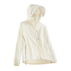 防曬外套女生大尺碼速乾透氣夏天休閒運動外套吸濕排汗冰絲涼感外套跑步登山連帽外套遮陽防水工作服輕量輕薄外套防曬衣外套618防曬衣時尚防曬服, 米白色