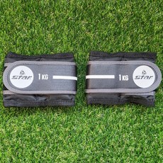 스타 모래주머니 철주머니 손목 발목 이지 중량밴드, 1kg, 블랙