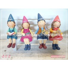 *︵House傢飾︵* 精靈村站姿娃娃 (4個1組) - 限量新款, 1個