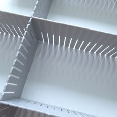 텐텐 5개 서랍칸막이 38x11cm 그레이 길이조절 1(개)단일상품