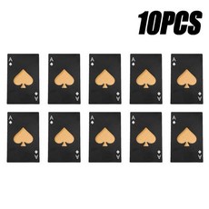 20PCS 재생 카드 병따개 맥주 병따개 자동 호텔 바 와인 오프너 주방 바 캔따개, [05] Black-10PCS