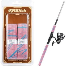 오버그립 테니스 라켓 그립 교체 땀 흡수 2팩 슈퍼 밸류 세트와 PU 길이 연장 테이프 논슬립 배드민턴 골프 폴 및 낚싯대의, Light Pink, 밝은 분홍