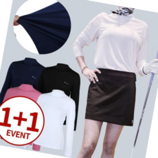 여자냉감티 (1+1)여성 냉감 이너웨어 하이넥 베이스레이어 티셔츠