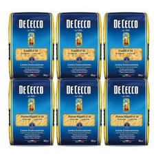 데 체코 파스타면(펜네 푸실리) 500g x 6 - 펜네 리가테, 단품