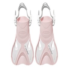 위베런 오리발 아쿠아 숏핀 수영 스노쿨링 장비, 핑크