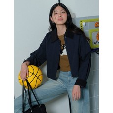 [에잇세컨즈] 코듀로이 칼라 숏 헌팅 재킷 네이비 (355939LY5R)