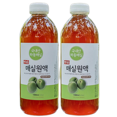 예가촌 매실청 매실원액 매실액기스 진하게 숙성한 매실 발효액 초특가 액상과당 무첨가, 1L, 1개