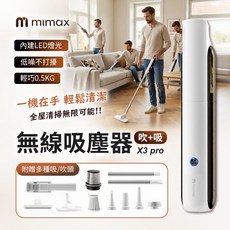 mimax 米覓 X3 Pro 無線吸塵器 居家車用兩用 吹吸一體