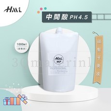 【3Q髮品】HML 中間酸PH4.5作用 燙髮中和劑 頭髮平衡液 沙龍燙髮藥水, 1個, 1L