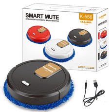 무선청소기 스마트 청소 및 걸레 로봇 진공 건식 습식 걸레질 충전식 가전 가습 스프레이 2024, 06 Style3-Black, 1개