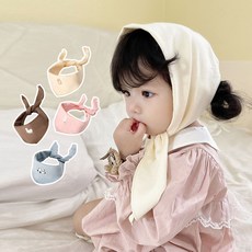 寶寶圍脖兒童卡通圍巾秋冬男女寶寶三角巾防風嬰兒三角頭巾