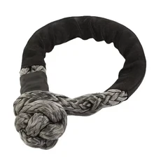 소프트 샤클 견인 스트랩 합성 41000lbs 파손 강도 헤비 듀티 슬리브 포함) 4x4 오프로드 액세서리, 06 Gray-25T