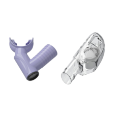 엑시멀 마린벨리 스노쿨링 마스크 세트 전용 물유입방지 드라이탑 마우스피스, 라벤더퍼플