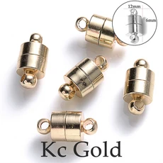 원형 자석 연결 걸쇠 비즈 라인석 참 펜던트 DIY 커플 마그네틱 버클 쥬얼리 팔찌 14mm 16mm 5 세트, 25 style34