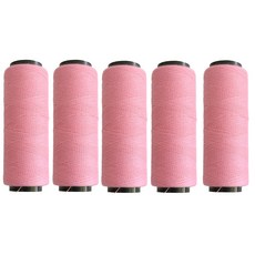 미니 칼라 재봉실 40수2합 소형재봉사, 5개, 분홍