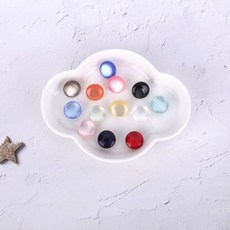 짱패브릭 11.5mm 캔디 콩단추, 5-블랙, 10개, 5-블랙