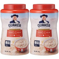 정리 구매 퀘이커 인스턴트 오트밀 오리지널 1.0kg x 2개 세트 QUAKER 귀리, g