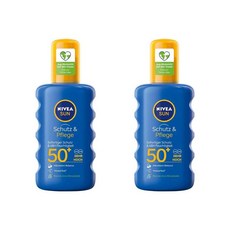 니베아 모이스처 선 스프레이 SPF50+ Nivea Protect & Moisture Sun Spray, 2개, 200ml