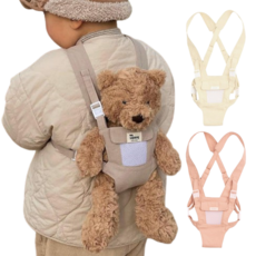 포그니 인형아기띠 애착인형 캐리어 3가지 다양한컬러 역할놀이 아기띠, 포그니애착아기띠-아이보리, 1개