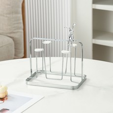 House 鐵藝瀝水杯架，附收納托盤, 4杯杯架, 1個