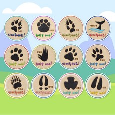 지구의날 멸종위기동물 자석 만들기 DIY 키트 육지 해양 냉장고 마그넷 꾸미기 공예 세트, 1개, 코뿔소