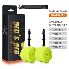TPU 자전거 이너튜브 700x23C 25C 28C 30C 32C 초경량 소재 타이어 45/65/80MM 길이 프렌치 밸브, 01 프레스타 밸브, 02 700X23C FV45MM