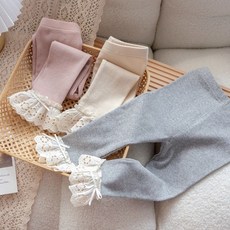 保暖秋褲女童加絨加厚打底褲秋冬2025新款休閒百搭花邊兒童保暖打底褲