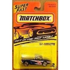 [4] MATCHBOX 매치박스 '62 콜벳 # 32 다크 블루 (1995)