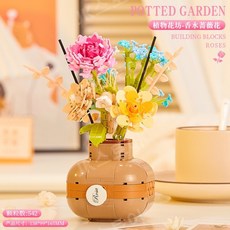 꽃 레고 시들지 않는 꽃 연인간 선물 추천, W, 1개