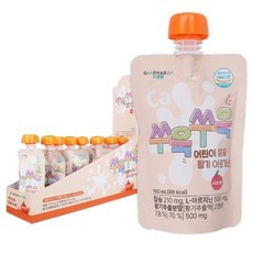 지엠팜 쑤욱쑤욱 어린이 칼슘 황기 아르기닌 사과맛 100ml 10개