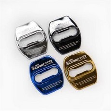 [비브랜드] 미드미 크롬 도어스트라이커 커버 몰딩 가드 도어락 튜닝 악세사리 용품 올뉴 쏘렌토 호환, 블루