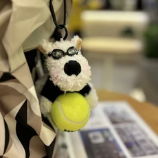 쿠쿠스토어 윌슨 테니스 펜던트 패션 강아지 커플 열쇠 고리 스포츠 기념품 에이 티브 선물, 03 D