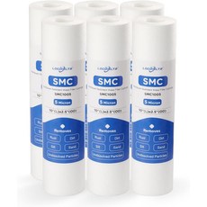 P5 WH-S200-C HF-360A P5A P5-10 SDC-25-1005 WHKF-GD05 AP110 FI-ES-SED10 FP156팩용 전체 하우스 5 마이크론 10인치 x, 50 Micron, 6 Pack