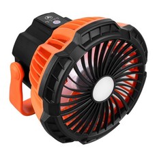 LED 가벼운 옥외 콤팩트 LED 천막 팬 빛을 가진 경량 야영 팬, 01 빠른, 주황색