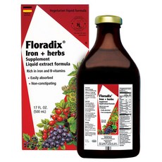 FLORA 鐵質草本膳食補充液, 500ml, 1瓶