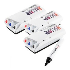 라인플러스 보드마카 지우개 BXT, 레드, 블루, 블랙, 3세트