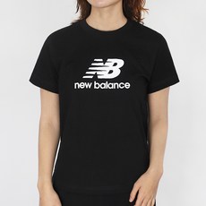 뉴발란스 W 여성 반팔티 스포츠 에센셜 저지 로고 티셔츠