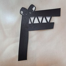 쏘하 알파벳로어 F 우레탄 전사지, 1개