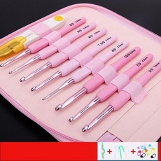 코바늘 DIY 키트 뜨개가방 코바늘가방 뜨기 세트, 7. 소프트핸들 22.53mm