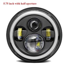 랭글러 헤드라이트 풀 서클 조리개 할리 오토바이 개조 라이트, 1개, 3. 03