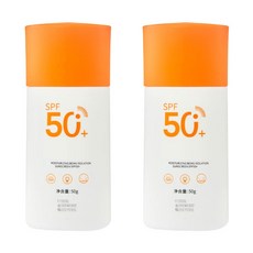 水晶防曬噴霧 SPF50+ PA++++ 90ml, 1個, 隔離防曬霜50g 【2隻裝】